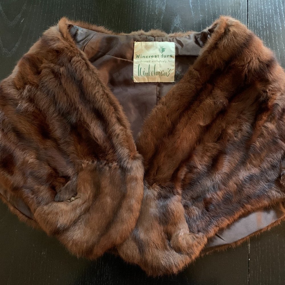 1950's Vintage Mink Fur Stole
